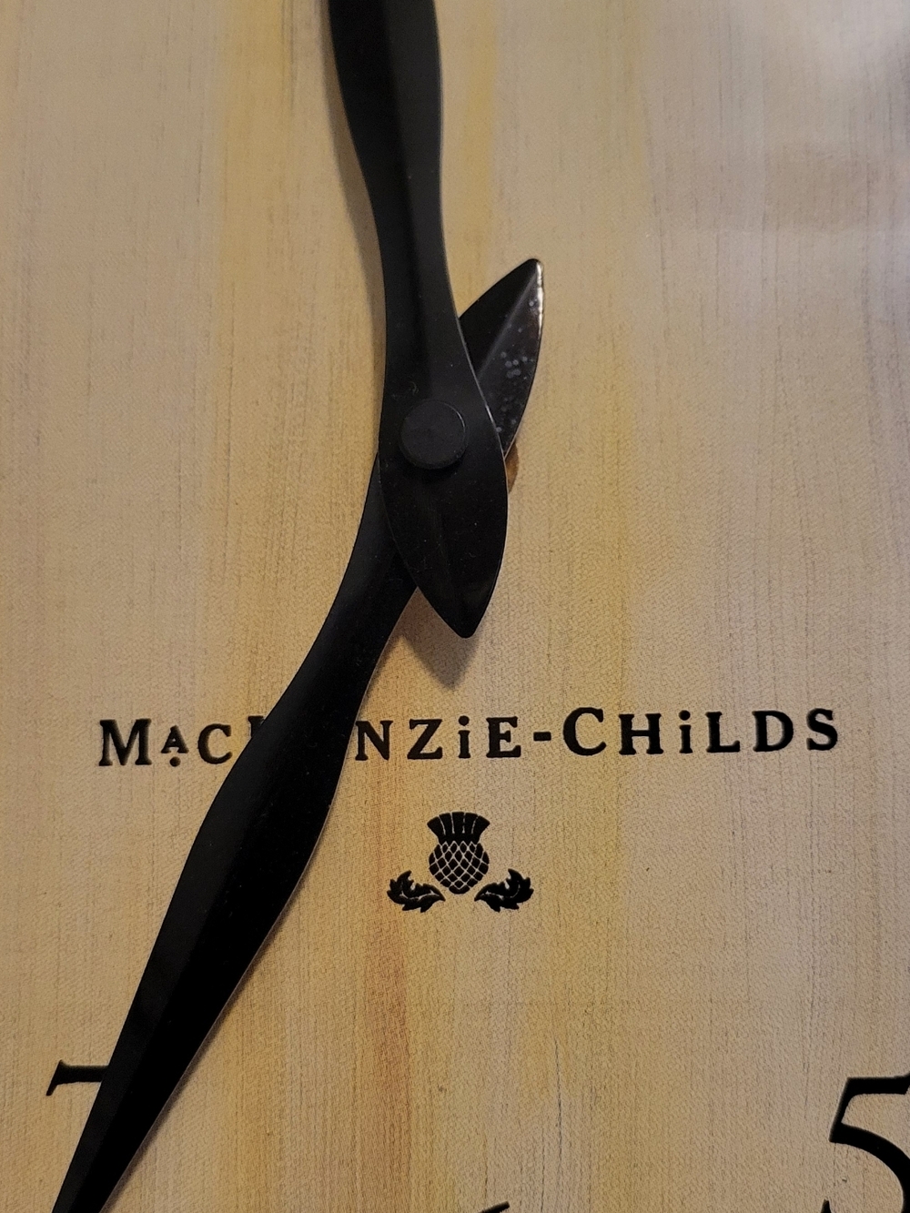 Mackenzie-Childs Courtley Check Wall Clock - Picture 5 of 5